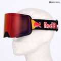 Gogle narciarskie Red Bull SPECT Line black/brown with red mirror/cloudy snow 11