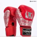 Rękawice bokserskie Top King Muay Thai Power Snake red/silver 7