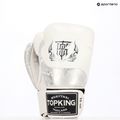 Rękawice bokserskie Top King Muay Thai Power Snake white/silver 7