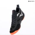 Buty do siatkówki Mizuno Wave Dimension black/neon flame/peacock blue 9
