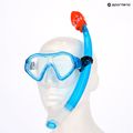 Zestaw do snorkelingu dziecięcy AQUASTIC Shelly maska + fajka jasnoniebieski 12