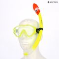 Zestaw do snorkelingu dziecięcy AQUASTIC Minke maska + fajka zielony 14