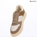 Buty damskie Tommy Hilfiger Sporty Cupsole Tumbled Leather costal taupe/ecru/yellow 9