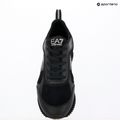 Buty EA7 Emporio Armani Black & White Suede triple black micropunch 11