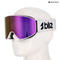 Gogle narciarskie Bliz Flow matte white/smoke/pink 7
