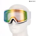 Gogle narciarskie UVEX Provoqe V white matt/vario green mirror 6