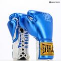 Rękawice bokserskie Everlast Fight Leather blue 3