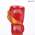 Rękawice bokserskie Cleto Reyes High Precision Training Leather red/gold 3