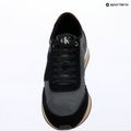 Buty męskie Calvin Klein HM0HM02212 Retro Runner Bans Leather Suede black/iron gate/amber gold 9