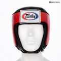 Kask ochronny Fairtex Muay Thai & Kickboxing Competition red 6