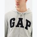 Bluza męska GAP Heritage French Terry Fullzip Logo light heather grey 4