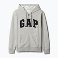 Bluza męska GAP Heritage French Terry Fullzip Logo light heather grey 5