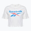Koszulka damska Reebok Identity Big Logo Crop Tee white/coral/blue