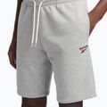 Spodenki treningowe męskie Reebok Identity Small Logo Fleece medium grey heather/vector red 4