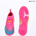 Buty piłkarskie dziecięce PUMA Future 9 Match TT + Mid Jr poison pink/puma wht/sun stream/bright aqua/puma blk 14