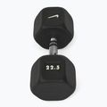 Hantel ogumowany Nike Strength Hex Dumbbell 22,5 kg black/white 2