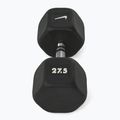 Hantel ogumowany Nike Strength Hex Dumbbell 27,5 kg black/white 2