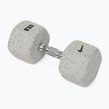 Hantel ogumowany Nike Strength Grind Hex Dumbbell 17,5 kg wolf grey