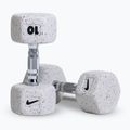 Hantle Nike Strength Grind Hex Dumbbell 2 x 10 kg wolf grey