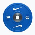Obciążenie bumperowe Nike Strength Pro Urethane Bumper Plates 20 kg blue/white
