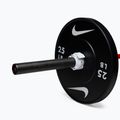 Zaciski do sztangi Nike Strength Barbell Collars 2 szt. white/black 9