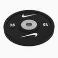Obciążenie bumperowe Nike Strength Pro Urethane Bumper Plates 15 kg black
