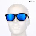 Okulary przeciwsłoneczne męskie Under Armour Glacial matte black/grey blue mirror silver polarized o 10