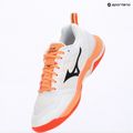 Buty do piłki ręcznej Mizuno Wave Stealth Elite white/lava orange 9
