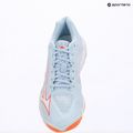 Buty do siatkówki damskie Mizuno Wave Lightning Elite blue finch/white/lava orange 9