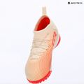 Buty piłkarskie dziecięce PUMA Future 9 Match TT+ Mid Jr sugared almond/puma white/ultra red/puma black 8