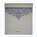 Mata do jogi Gaiam Sustained Yoga grey sundial flower 2
