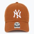 Czapka z daszkiem 47 Brand MLB New York Yankees CLEAN UP burnt orange 2
