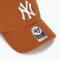 Czapka z daszkiem 47 Brand MLB New York Yankees CLEAN UP burnt orange 3