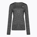 Longsleeve treningowy damski Under Armour Tech Crew Twist black/metallic silver 4