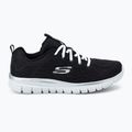 Buty damskie SKECHERS Graceful Get Connected black/white 2