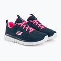 Buty damskie SKECHERS Graceful Get Connected navy/hot pink 4