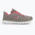Buty damskie SKECHERS Graceful Get Connected gray/coral 2