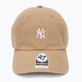 Czapka z daszkiem 47 Brand MLB New York Yankees Base Runner CLEAN UP khaki 2