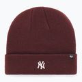 Czapka zimowa 47 Brand MLB New York Yankees Centerfield dark maroon