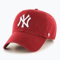 Czapka z daszkiem 47 Brand MLB New York Yankees CLEAN UP razor red 5