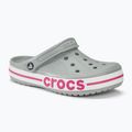 Klapki Crocs Bayaband Clog light grey/candy pink 2