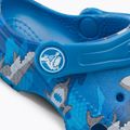 Klapki dziecięce Crocs Classic Shark Clog prep blue 9