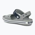 Sandały dziecięce Crocs Crocband Sandal Kids light grey/navy 3