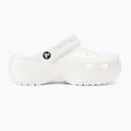 Klapki damskie Crocs Classic Platform Clog white 3