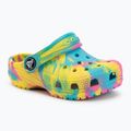 Klapki dziecięce Crocs Classic Marbled Clog Toddler digital aqua/multi
