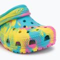 Klapki dziecięce Crocs Classic Marbled Clog Toddler digital aqua/multi 8