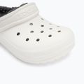 Klapki dziecięce Crocs Classic Lined Clog Kids white/grey 8