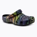 Klapki damskie Crocs Classic Seasonal Printed zebra rainbow
