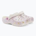 Klapki dziecięce Crocs Classic Glitter Clog Kids bianco sporco 5