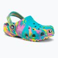 Klapki dziecięce Crocs Classic Marbled Clog Kids digital aqua/multi 2